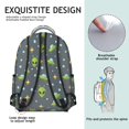 thumbnail image 5 of Alien UFO Medium Gray Pattern Backpack for School, Cute School Bag with Adjustable Shoulder Straps and Padded Back, 15.3"x11"x7.1", 5 of 5