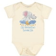 thumbnail image 3 of Inktastic My Grandma Loves Me Cute Elephants Clouds Moon and Stars Boys or Girls Baby Bodysuit, 3 of 5