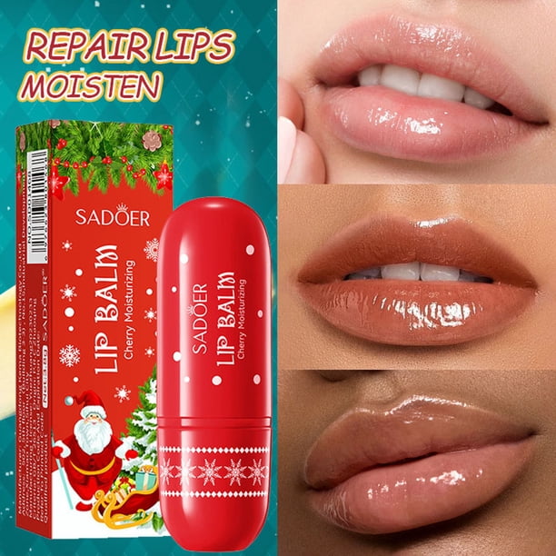 Xihbxyly dia del primer ministro Acetato labial hidratante y pincel en labios en el interior, hidratante, nutritivo, antiarrugas, para labios secos y agrietados, pasta reparadora de labios, 15 ml