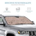 thumbnail image 3 of Fuzoiu Rose Gold Marble Texture Print Car Windshield Sunshade,Foldable Reflective Sun Visor,Windshield Sun Shade,UV Rays Sun Visor Shade,Auto Front Sun Shield Shade-Medium, 3 of 8