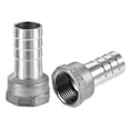 thumbnail image 5 of 304 Stainless Steel Hose Barb Fitting Coupler, 25mm Barb x G1 Female Thread, 5 of 5