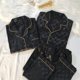 thumbnail image 3 of Conjuntos de pijamas de seda de lujo para mujer, Conjunto de pijama de manga larga de alta calidad, cárdigan de seda de hielo a la moda, ropa para el hogar, primavera y otoño, 3 of 3
