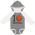 thumbnail image 3 of Inktastic I Heart Basketball Boys or Girls Long Sleeve Baby Bodysuit, 3 of 5