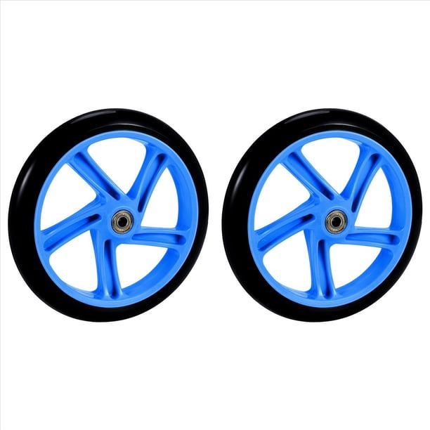 2 Piezas Rueda De Scooter 200 Mm Material PU Espesor La 30 ABEC-7 Cojinete Accesorios Para Scooter,