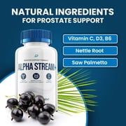 Alpha Stream Supplement for Men – AlphaStream Plus Pills Advanced Formula Supplements for Men Health Supplement Reviews, 5 Pack, 300 Capsules