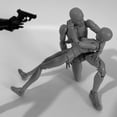 thumbnail image 2 of Modelo de esqueleto humano, muñeca, pintura, articulación auxiliar, herramienta de referencia de boceto de arte hecho a mano, automodificación, 2 of 5