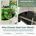 thumbnail image 4 of Permasteel Self-Watering Garden Bed, Rolling Planter for Vegetables, Flowers, Herbs, and Fruit, Outdoor Indoor, Caster Wheels, Ivory, 4 of 9