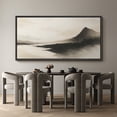 thumbnail image 5 of Large Framed Canvas Print Abstract Mountain Landscape Wall Art Minimalist Decorative for Living room Bedroom - 60"x30" Black Frame, 5 of 8