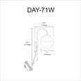 thumbnail image 2 of Dainolite DAY-71W-MB Mur Noir Mat, 2 of 3