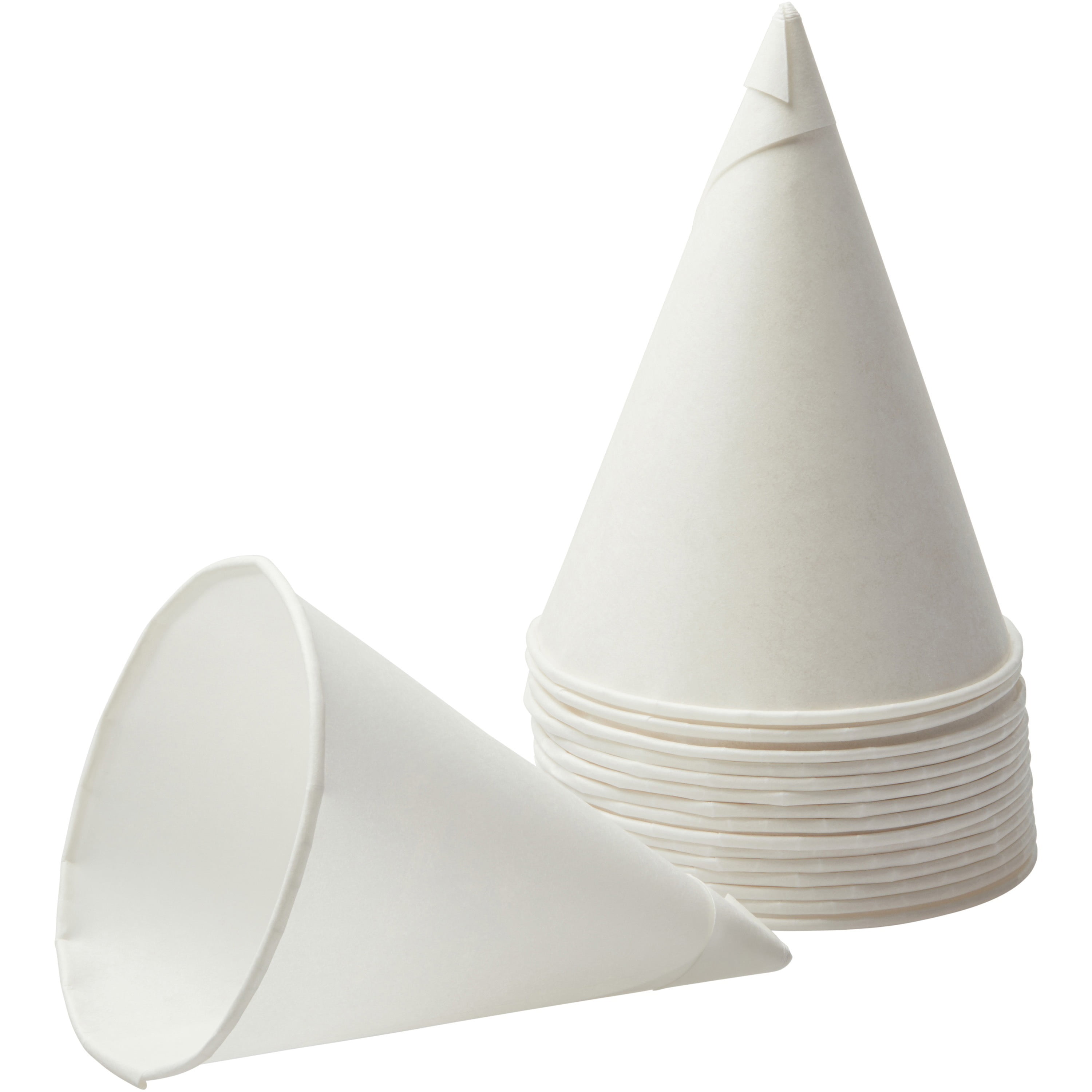 Konie Paper Cone Cups, White, 200 / Bag (Quantity)
