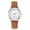 Brown, variant on Digital Watches for Women Luminous Leather Strap Casual Fashion Quartz Wrist Watch Unisex Dressy Watchs for Teenagers Red