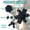 thumbnail image 2 of 2Pcs L150 Flexible Rubber Spider Insert Fit L-150 For Lovejoy L-Jaw Coupling, 2 of 10