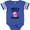 Football Blue and White, variant on Inktastic Uncles Little Cupcake Girls Baby Bodysuit