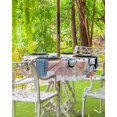 thumbnail image 3 of Fsddascl Hello Fall Outdoor Tablecloth - 60 Inch Round Dining Table Cover, Pumpkins Thanksgiving Maple Leaf Waterproof Outdoor Table Cloth with Umbrella Hole & Zipper for Picnic/Patio/Party, 3 of 7