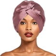 thumbnail image 3 of Miaoju Silk Bonnet, Double-Layered Hair Bonnet for Sleeping Women, Silk Turban, Night Sleep Hair Wrap, 3 of 5