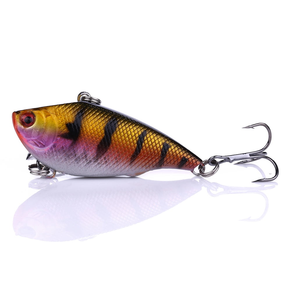 HENGJIA Fishing Lures, 10 Pack Lipless Crankbaits for Bass, Minnow VIB Hard Baits Sinking Slowly 4.92ft Fishing Lure for Saltwater Freshwater Bass, Redfish, Trout, Walleye