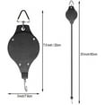 thumbnail image 2 of 4 Pack Plant Hook Pulley, Retractable Plant Hanger Easy Reach Hanging Flower Basket for Garden Baskets Pots and Birds Feeder Hang High up and Pull Down to Water Or Feed, 2 of 6