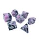 thumbnail image 3 of Dados acrílicos , juego de dados D20 D8 D12 D juego de dados poliédricos para tablero de mesa de boda, juego de rol, familiar, Bar, , Blanco Púrpura CUTICAT Dados de juego de mesa, 3 of 6