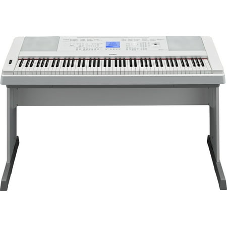 Yamaha DGX-660 88-Key Weighted Action Digital Grand Piano with Matching Stand, White