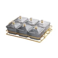 thumbnail image 1 of 6 tazones para servir refrigerios, plato divisorio para postres, plato para frutas secas, platos para refrigerios, plato para servir refrigerios de gris, 1 of 8