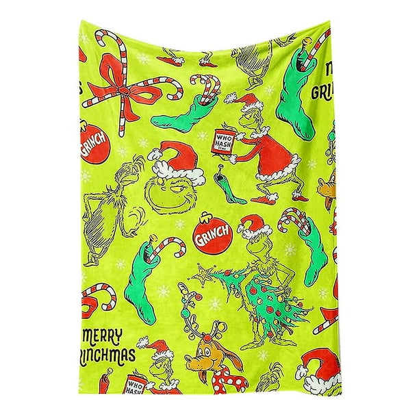 Hitime Couverture De Noël Pour Lit Jumeau - Couverture De Noël En Peluche Ultra Douce, Légère Et