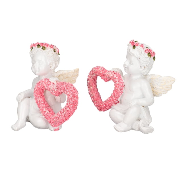 Decoración De ángel De Escritorio, Decoración De ángel De Amor Decoración Del Hogar 10 Cm/3,9 Pulgadas Resina Sintética Para Jardín Para Porche ANGGREK Otros