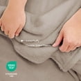 thumbnail image 4 of Regal Living Ultra Soft Plush Fleece Blanket, Double-Sided Cozy Warm King, Taupe, 108" x 90", 4 of 9