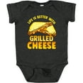 thumbnail image 3 of Inktastic Life is Better with Grilled Cheese Boys or Girls Baby Bodysuit, 3 of 5