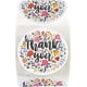 thumbnail image 2 of 500 Thank You Stickers 1" Round Multi Color Flower Design In Roll Highly Recommended For Birthdays, Weddings, Giveaways, Bridal Showers(1roll ), 2 of 5