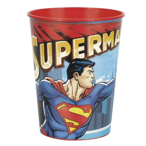 Superman 16oz Plastic Stadium Cup (1 count)