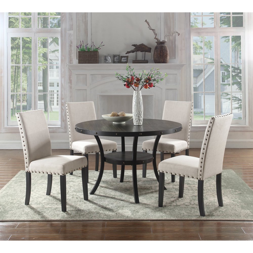 Best Master Furniture Darlington Round 5 Piece Dining Set