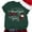 Dark Green, variant on zaveiop It's The Most Wonderful Time of The Year Women T-Shirt Funny Snowman Pattern Short Sleeve Tops (Dark Green, 3XL)