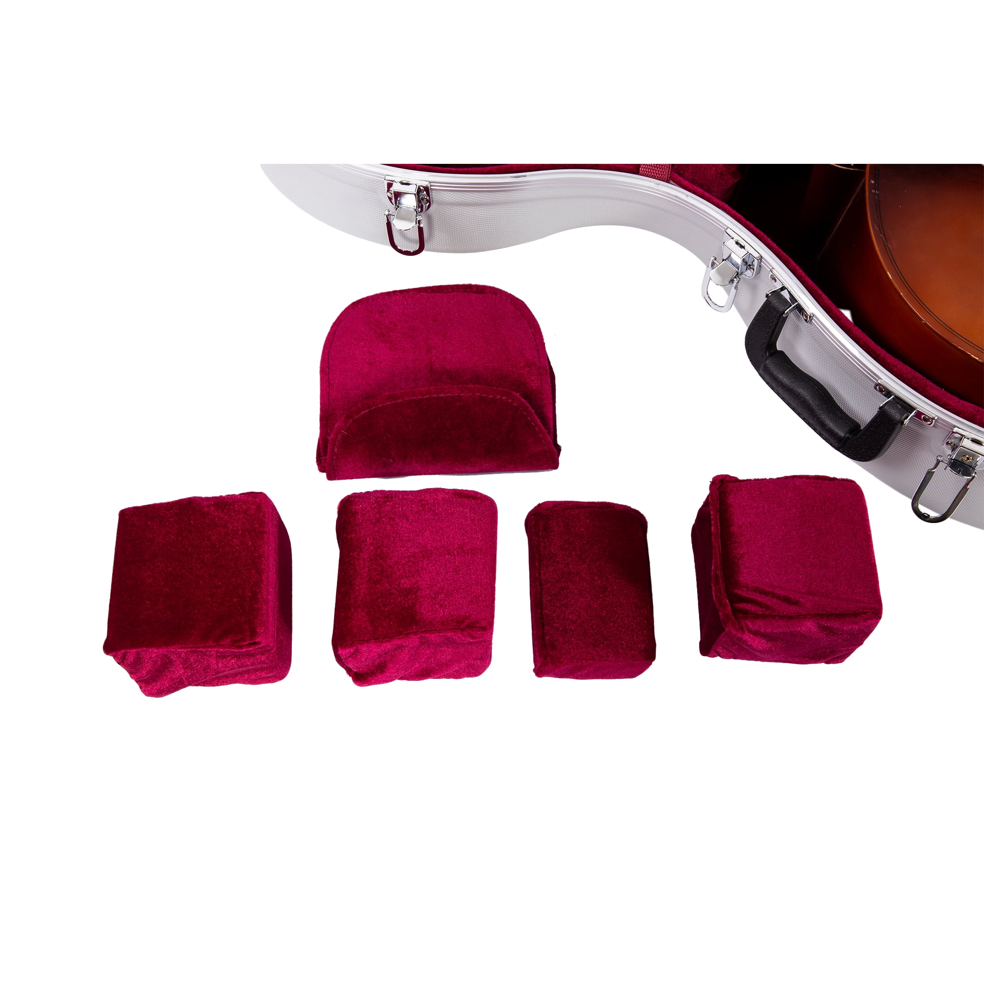 Crossrock Strong Hard Cello Case 4/4 ABS Composite Material with Two Wheels