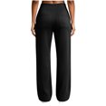 thumbnail image 6 of AherBiu Yoga Pants for Women Crossover Waisted Straight Wide Leg Baggy Loose Fitted Athletic Workout Pants with Pockets, 6 of 6