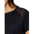 thumbnail image 3 of RBX Active Women's Plus Size Quick Dry Short Sleeve Workout Top with Mesh Panels, 3 of 5