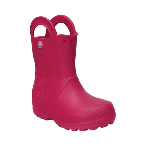 Crocs Infants/Toddlers Handle It Rain Boot,Bubblegum,US 7 M