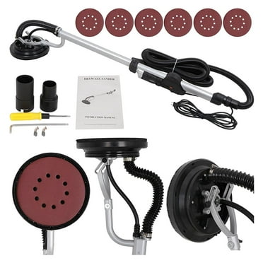 XylehR Electric Drywall Sander 800w Adjustable Variable 6 Speed Disc Sander w/ 6 Sand Pads, 1000-2000RPM