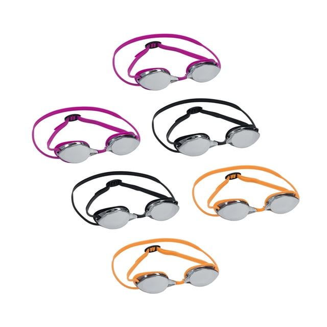 Goggles Para Adulto Natación 14 Años Lente Espejo Bestway Paquete 6 Piezas Plástico De Alta Resistencia