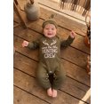thumbnail image 5 of RUINIXCW Newborn Baby Boy Hospital Coming Home Outfit Waffled Romper Infant Baby Boys Fall Winter Duck Hunting Clothes Mallard Embroidery Long Sleeve Jumpsuit Hat Set, 5 of 9