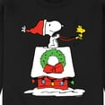 thumbnail image 3 of Peanuts - Snoopy & Woodstock House Sleigh - Men's Crew Neck Fleece Pullover, 3 of 6