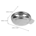 thumbnail image 2 of unbranded 5Ud Bandejas De Acero Inoxidable Para Pesar Ingredientes Y Joyería Con Ergonómico, 2 of 8