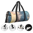 thumbnail image 3 of Honeii Cute Cloud Cat Print Duffle Bag and Adjustable Strap,Foldable Travel Duffel Bags for Men Women,Waterproof Duffel Bags, 3 of 6