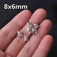 thumbnail image 3 of U8MO 20pcs 8x6/10x8mm Glass Rhinestones Metal Loose Spacer Beads Connectors Findings-Gold 10x8mm, 3 of 5