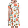 thumbnail image 1 of Vsdgher Robes Midi Maxi Décontractées pour Femmes Été 2025 Légères Manches Courtes Col Rond Robe de Plage, 1 of 6
