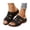 Black, variant on Commforr Womens Sandals With Arch Support, Women's Orthopedic Sandals with Arch Support - Slip-On Wedge Platform Summer Shoes, Non-Slip Beach Shoes & Breathable Design, Light Brown, 6