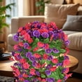 thumbnail image 4 of Artificial Hanging Morning Glory Flowers, Realistic Artificial Hanging Flowers for Outdoor, Wedding Corridor Yard Gardens Porches Patios Balconies Aisle Decor, 4 of 7