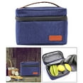 thumbnail image 4 of Bolsa térmica aislante, bolsa a prueba de fugas, lonchera, contenedor de alimentos reutilizable para la escuela. azul oscuro, 4 of 9