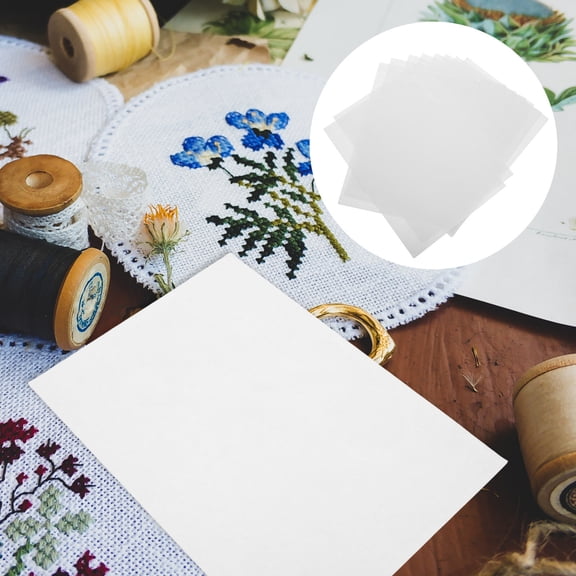 FOMIYES Water Soluble Embroidery Stabilizer White Nonwoven Fabric Sewing Use
