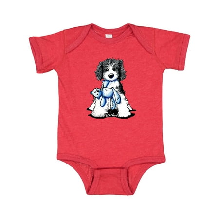 

Inktastic B/W Parti Doodle Dog Gift Baby Boy or Baby Girl Bodysuit