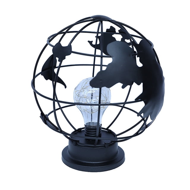 EGNMCR Decorative Lights Iron Decorative Lamp, Battery Or USB Operated Iron Table Lamp, Warm LED Iron Decorative Lamp Holiday Bedroom Romantic Decorations Night light